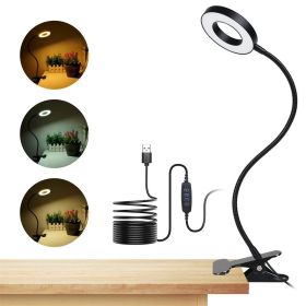 48 LED Reading Clip on Light for Bed, Eye Caring Bed Lamp for Headboard with Adapter