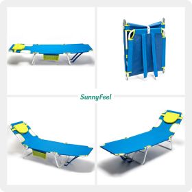 Beach Lounge Chair, Backpack Reclining Beach Chairs Lay Flat, Face Down Tanning Chair