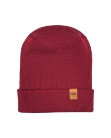 HAAKWEAR Theta-Stitch Cuffed Beanie - Designed and Made in USA (Patent Pending Design) - Burnt Maroon