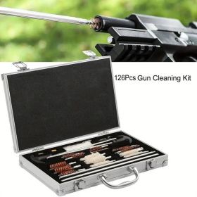 Universal 126pcs Pro Gun Cleaning Kit - Firearm Cleaner with Carrying Case