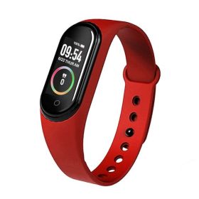 For Xiaomi Smart Watch Men Women Sport Waterproof Smartwatch For Android IOS Smart Clock Heart Rate Blood Pressure Monitor Watch (Color: Red)