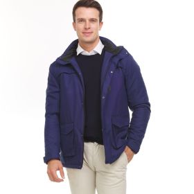 Helios " The Heated Coat" (Color: Navy, size: XXL)